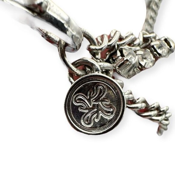 Long Opera/Rope length 3-tiered necklace silver toned with beads 35 inches long - Picture 6 of 7